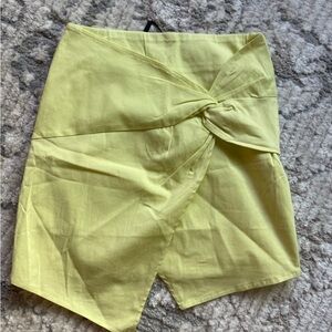 White fox put in the work mini skirt